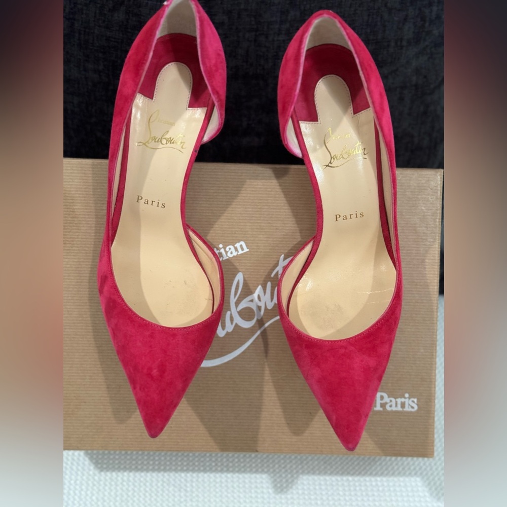 Christian Louboutin   women shoes size 40 Iris 100 Beau Velours. Rosa (Fuschia)